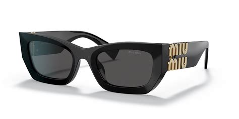 Miu Miu MU 09WS Runway 53 Dark Grey & Black .